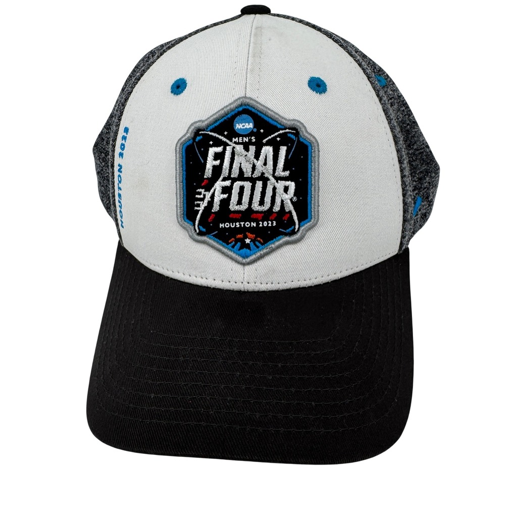 NCAA Final Four Hat Huston 23 Mens OSFA White Black Snapback Cap Basketball